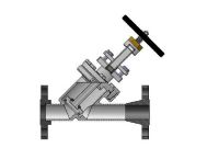 Válvula de bloqueio manual para vapor reta